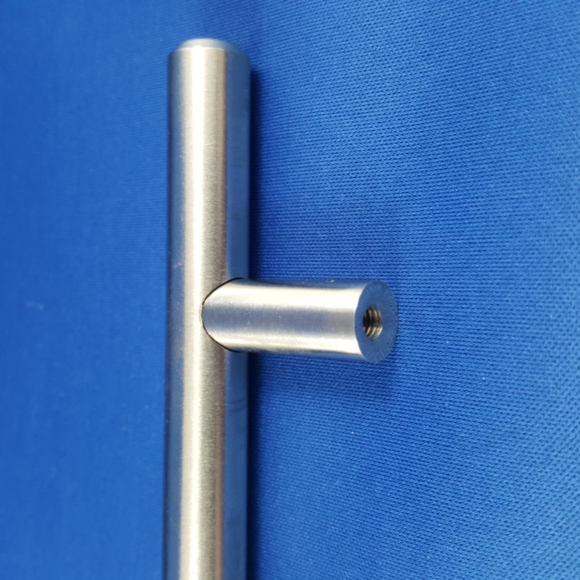 NEW Cabinet Drawer Solid Bar Pulls Brushed Stainless Steel Finish (Pack of 10) - Picture 3 of 10